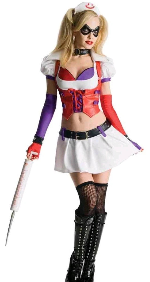 Batman Arkham CityHarley Quinn Adult Women's Costume Small B2413&nbsp;