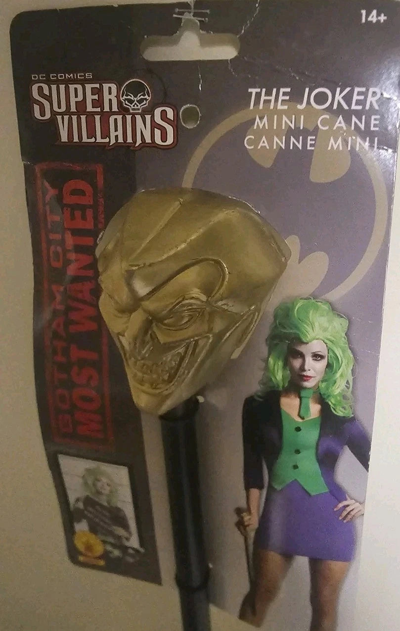 Rubies DC Comics Super Villains Joker Mini Cane Most Wanted Costume Accessory