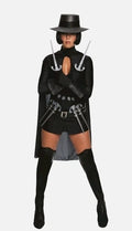 Women's Adult Sexy V For Vendetta Women's Costume With Hat