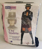 Women's Adult Sexy V For Vendetta Women's Costume With Hat