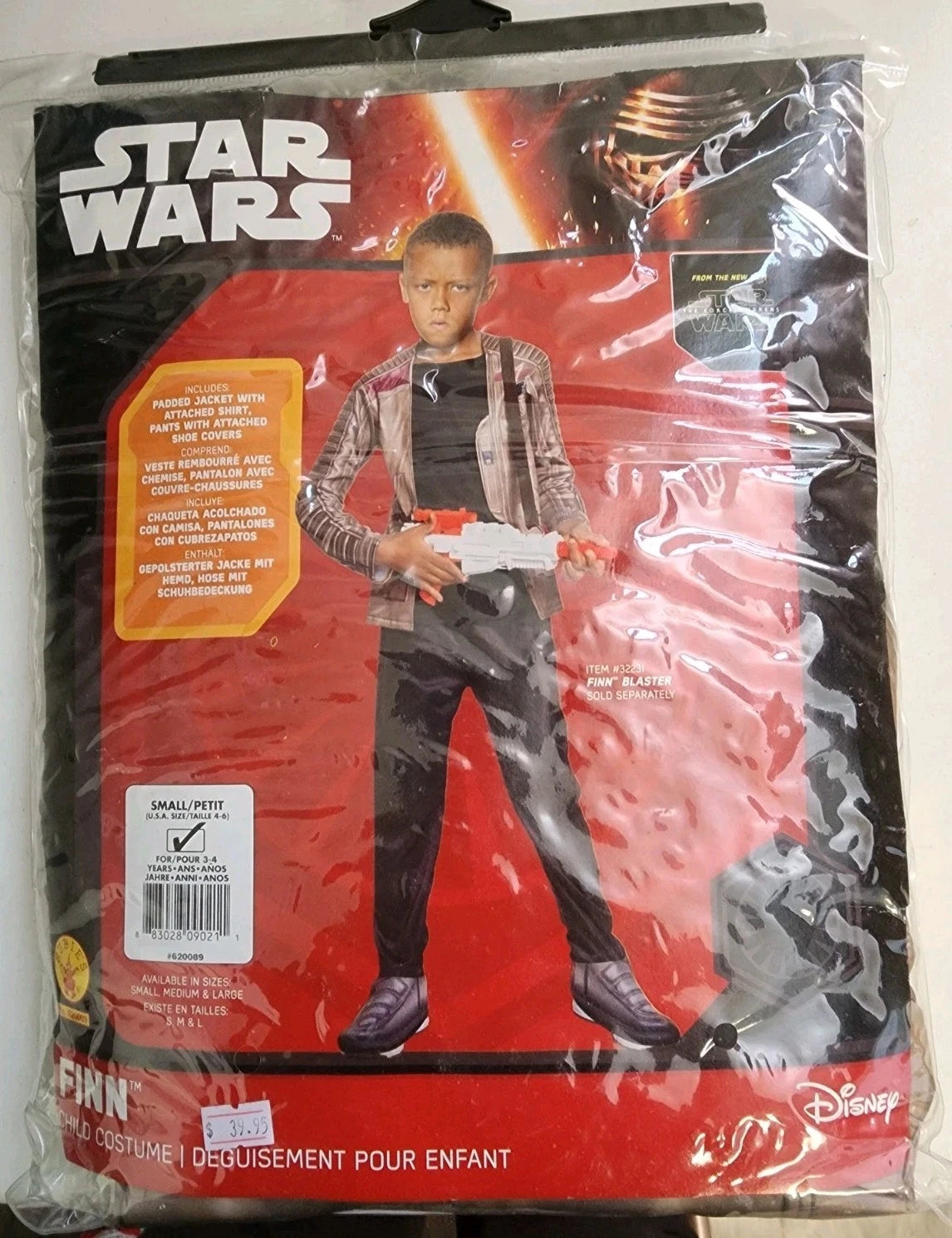 Disney Star Wars Finn Childs Costume Boys Small (4-6) B0891