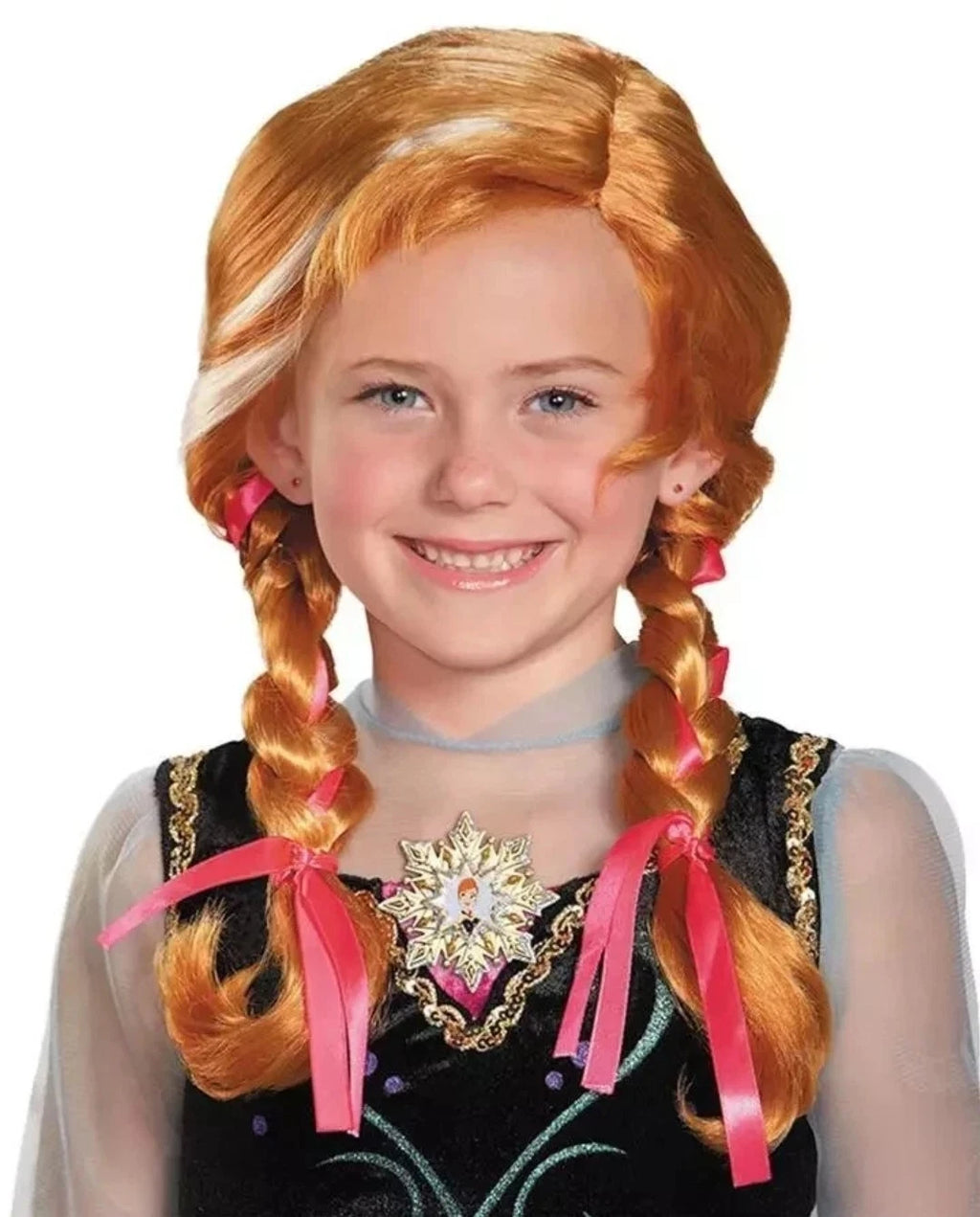 Disney Frozen Anna Child Wig Girls Princess Disguise A07