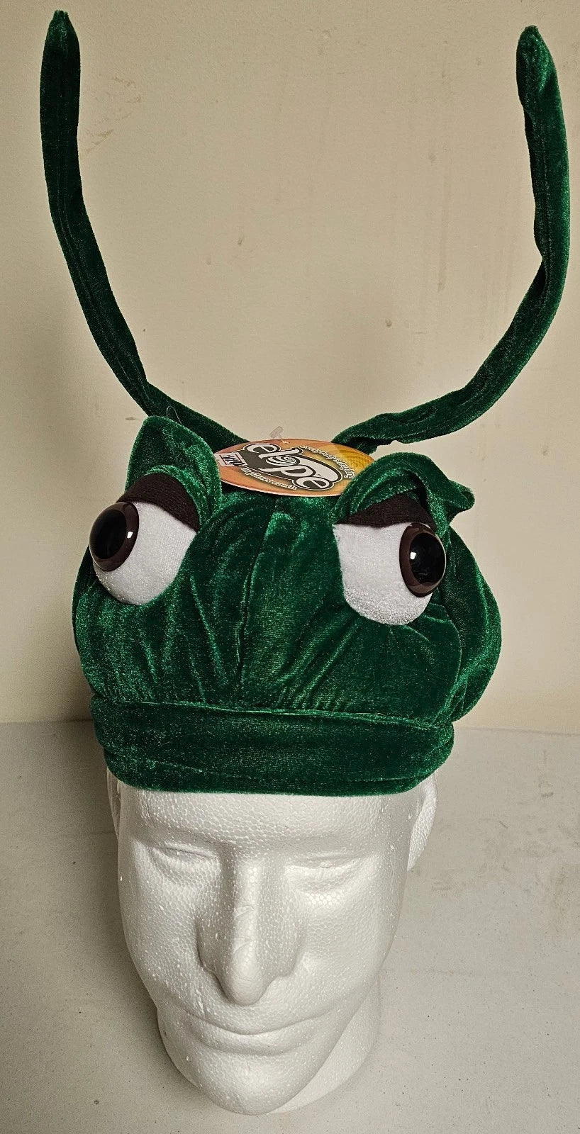 Kids Disney Ants Grasshopper Costume Velvet Hat w/Plush &Plastic Eyes V182