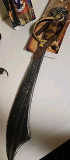 Disney Store Jack Sparrow Pirate Hat/Hair/20" Sword/Eye patch/Earring/Telescope