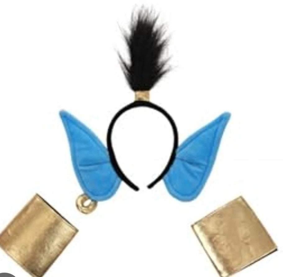 Disney Aladdin Genie Ears Costume Accessory Headband & Cuffs Kit V8844