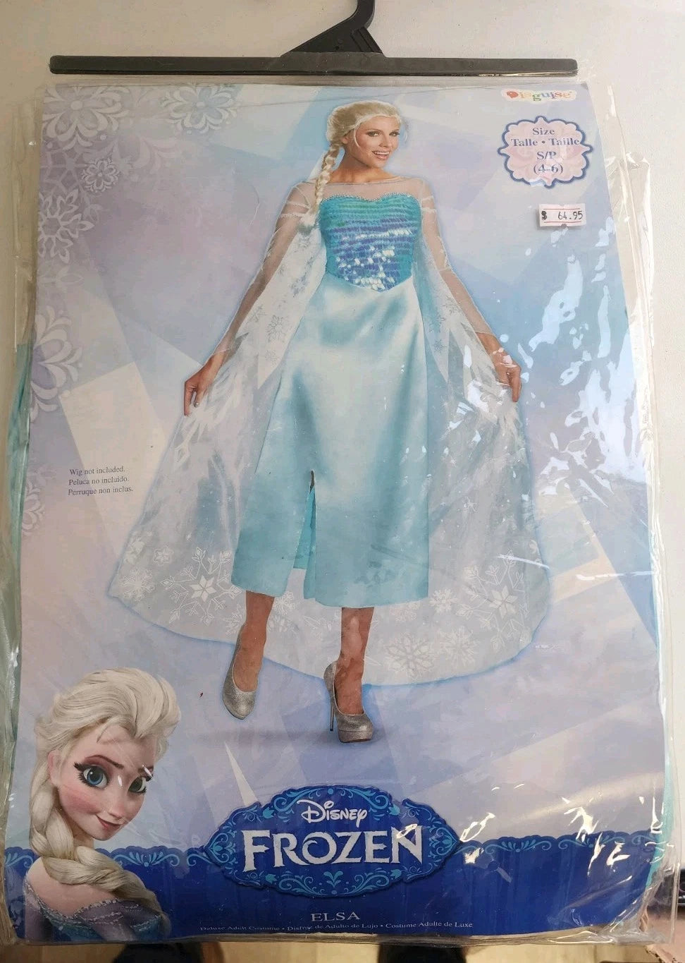 Disney Frozen Deluxe Elsa Adult Costume Women's Small 4-6 B2338