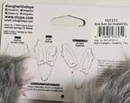 Pink/Grey Bunny Ears Headband Bendable Posable Rabbit Costume Accessory V181