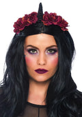 Dark Velvet Unicorn Flower Headband One Size Cosplay Accessory V158