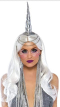 Celestial Unicorn Headband Silver One Size Costume Cosplay Accessory