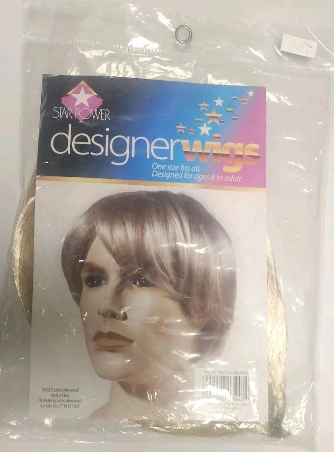 Starpower Designer Wig Adult Mans Blonde Costume Accessory B2326