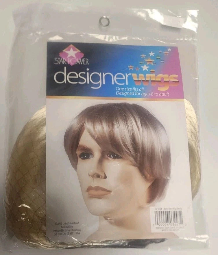 Starpower Designer Wig Adult Mans Blonde Costume Accessory B2326