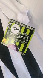 Beetlejuice Adult Costume Top with Wig One Size Up To 44" Chest B0866