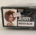 No.8 Jerry Indigo Blue Human Hair Natural Mix Wig B2336