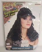 Hip Hop Girlfriend Hat and Wig Women's Accessory B2190