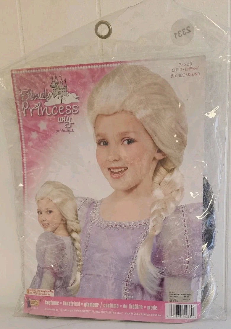 Blonde Princess Wig Childs Costume Accessory B2331