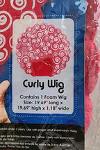 Funky Fresh Curly Foam Wig Unisex B2885