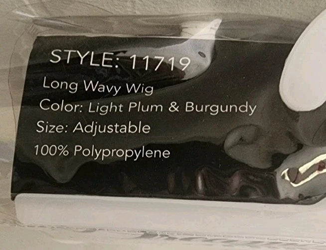 Dreamgirl Long Wavy Wig Light Plum and Burgandy B0618