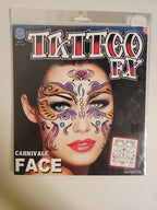 Temporary Tattoo FX carnival Face Mardi Gras