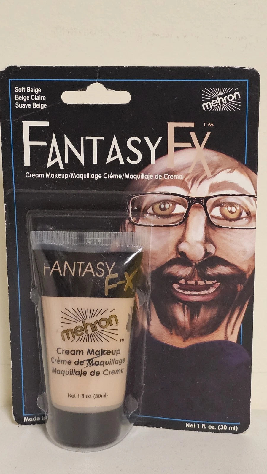 Mehron Fantasy FX makeup water based cream face paint theater costume Soft Beige