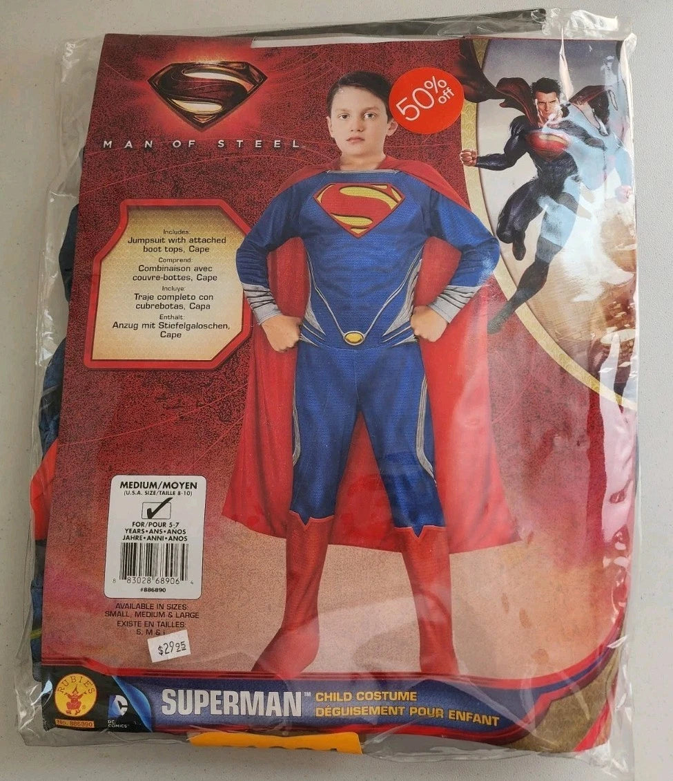 Man of Steel Superman Child Costume Medium