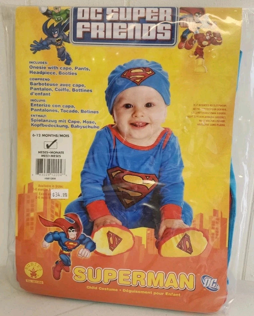 Rubies DC Super Friends Superman Infant Costume 6-12 Months B0029