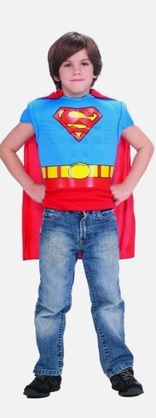 Superman Muscle Chest And Cape Costume Medium 8-10 B2313
