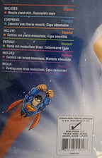 Superman Muscle Chest And Cape Costume Medium 8-10 B2313