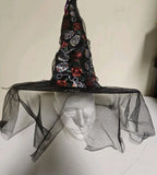 Day Of The Dead Halloween Costume Accessory Witch Hat V162
