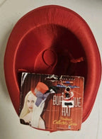 Red Burlesque Hat Handmade Collectors Series Costume Accessory.