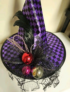 Bauer Black/Purple Elegant Halloween Costume Witch Hat Whimsical V166