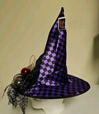 Bauer Black/Purple Elegant Halloween Costume Witch Hat Whimsical V166
