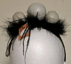 Bauer Pacific Imports Women's Glitter Skull Trio Lace Feather Headband Halloween
