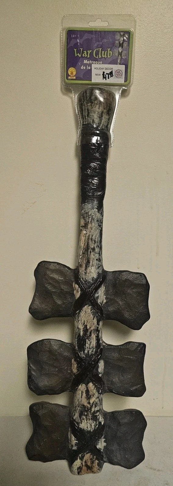 23" CAVEMAN STONE AGE CLUB WEAPON Medieval Viking Axe Costume War Prop Realistic