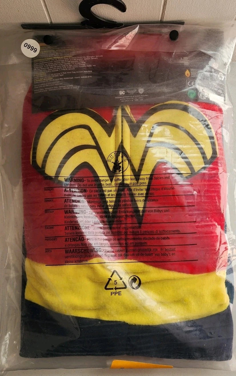 Rubies DC Comics Wonder Woman Hooded Jumpsuit Child Costume Medium 8-10 B0999