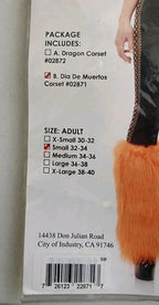 Charades Dia De Muertos Corset Adult Women's Costume Small 32-34 B2362