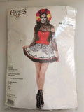 Charades Day of the Dead Dia De Muertos Adult Women's Costume Small B2348