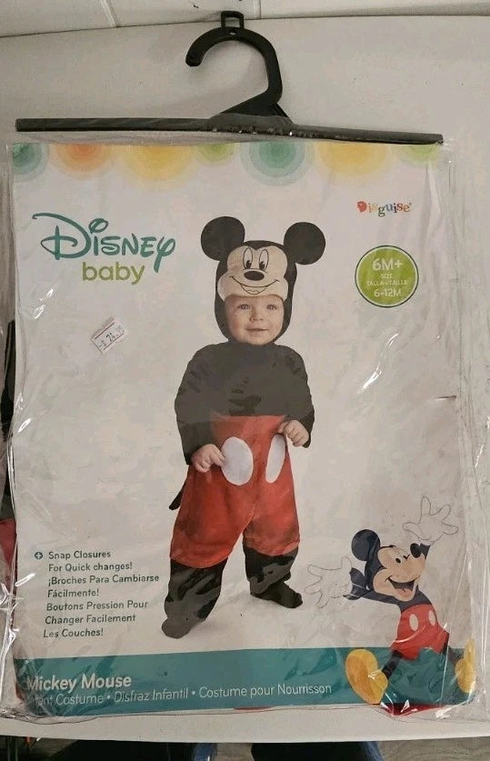 Disney Baby Mickey Mouse Infant Costume 6-12 Months B2157